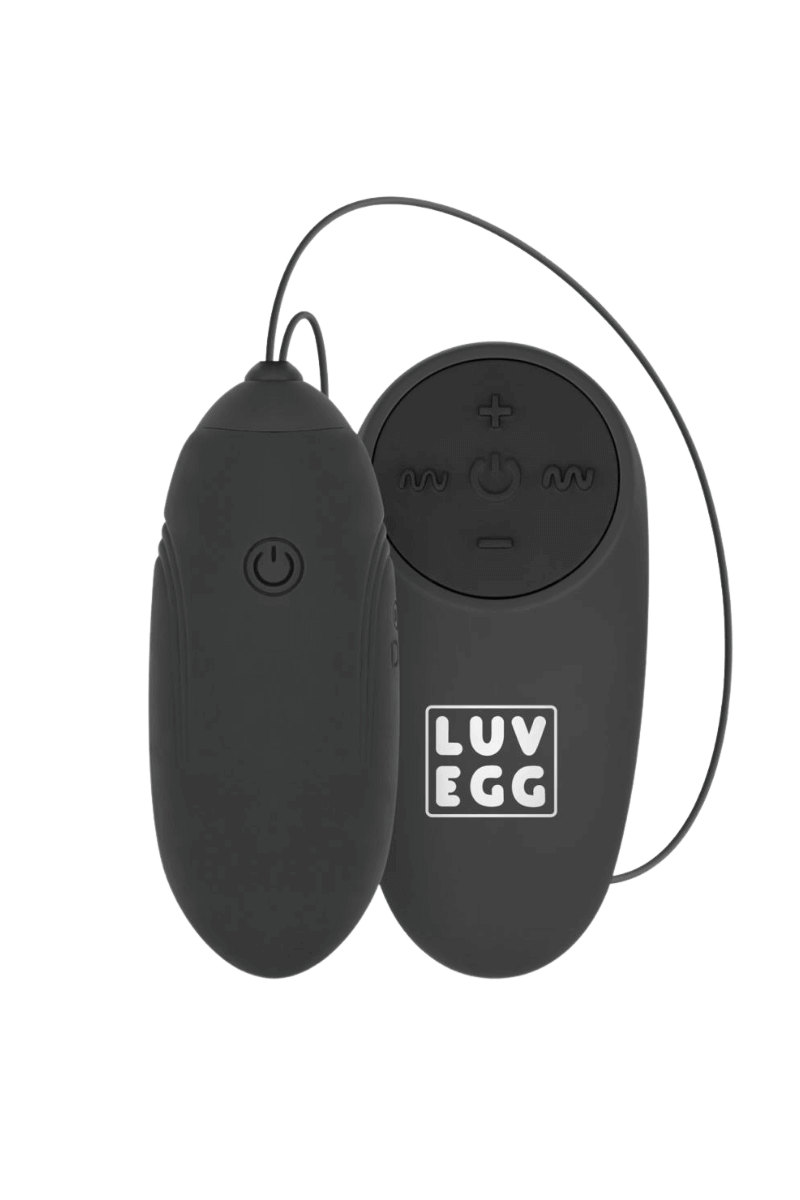 Vibroei mit Fernbedienung schwarz