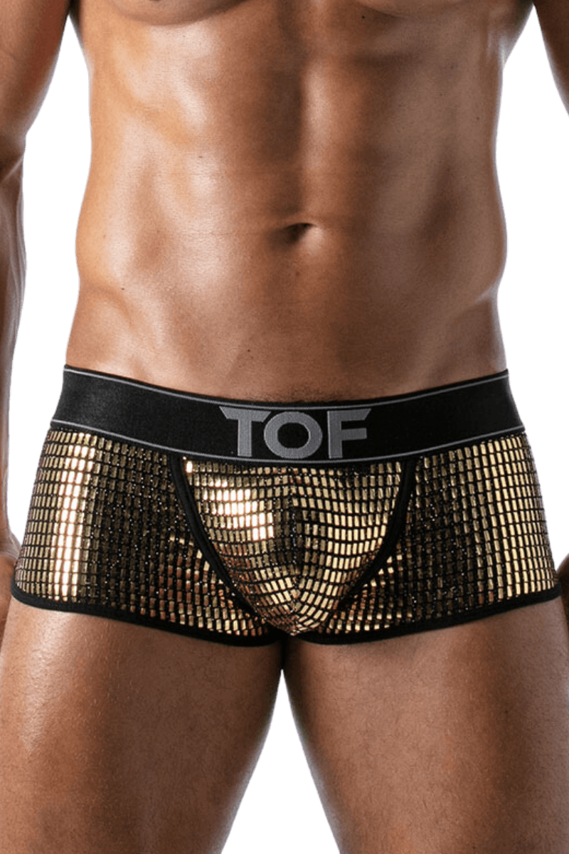 Herren Boxershorts schwarz gold