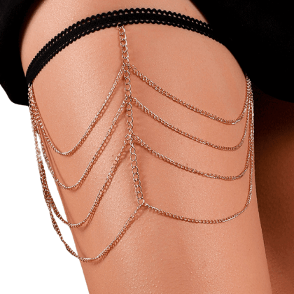Oberschenkelschmuck Ketten – gold Oberschenkelschmuck Ketten – gold