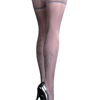 Halterlose Strümpfe in grau Halterlose Strümpfe in grau