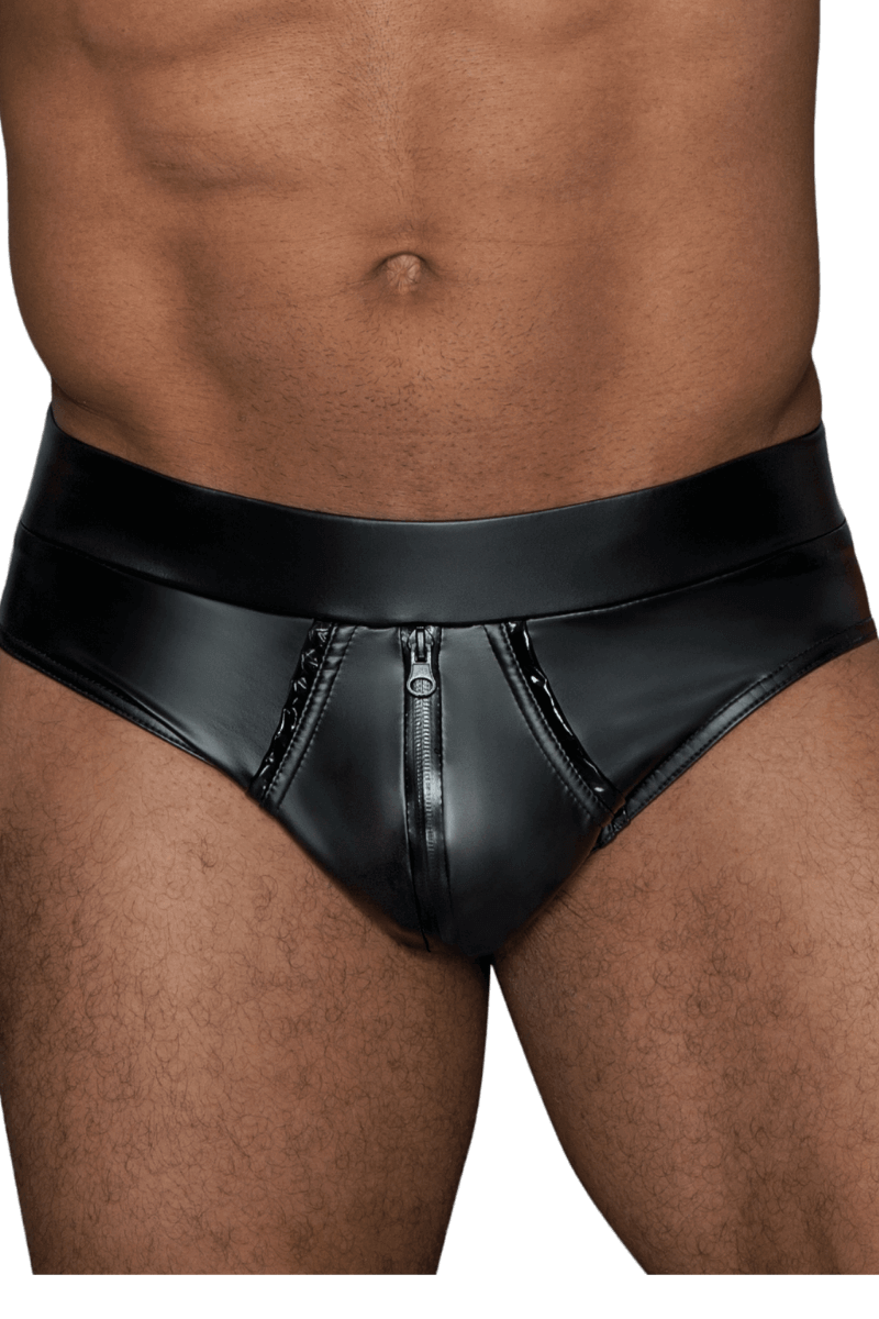 Wetlook Slip mit Reißverschluss