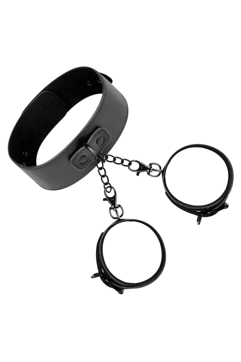 2tlg. Handgelenk-Manschettenset schwarz
