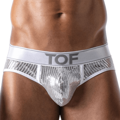 Herren Slip weiß silber Herren Slip weiß silber