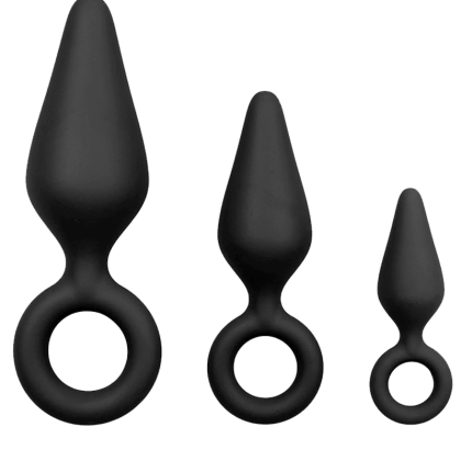 3tlg. Analplug-Set schwarz – S/M/L 3tlg. Analplug-Set schwarz – S/M/L