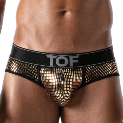 Herren Slip schwarz gold Herren Slip schwarz gold