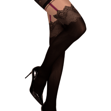 schwarz beige beere Stockings mit Spitze schwarz beige beere Stockings mit Spitze