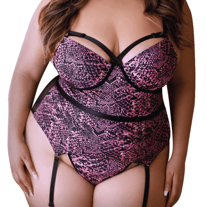 Strapshemd Schlangenmuster Plus Size Strapshemd Schlangenmuster Plus Size