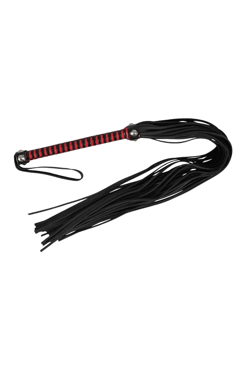 Peitsche schwarz-rot – 76cm