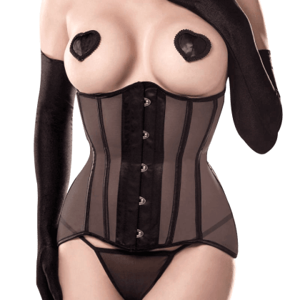 4tlg. Unterbrust-Corsagen Set schwarz 4tlg. Unterbrust-Corsagen Set schwarz