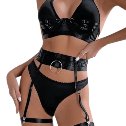 5tlg. Dessous Set black 5tlg. Dessous Set black
