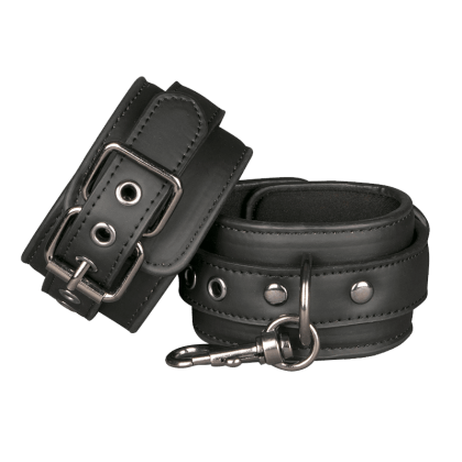 Gepolsterte Handfesseln aus Lederimitat Gepolsterte Handfesseln aus Lederimitat