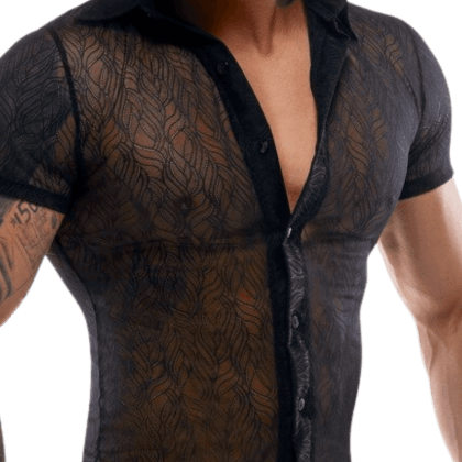 Hemd schwarz transparent Hemd schwarz transparent