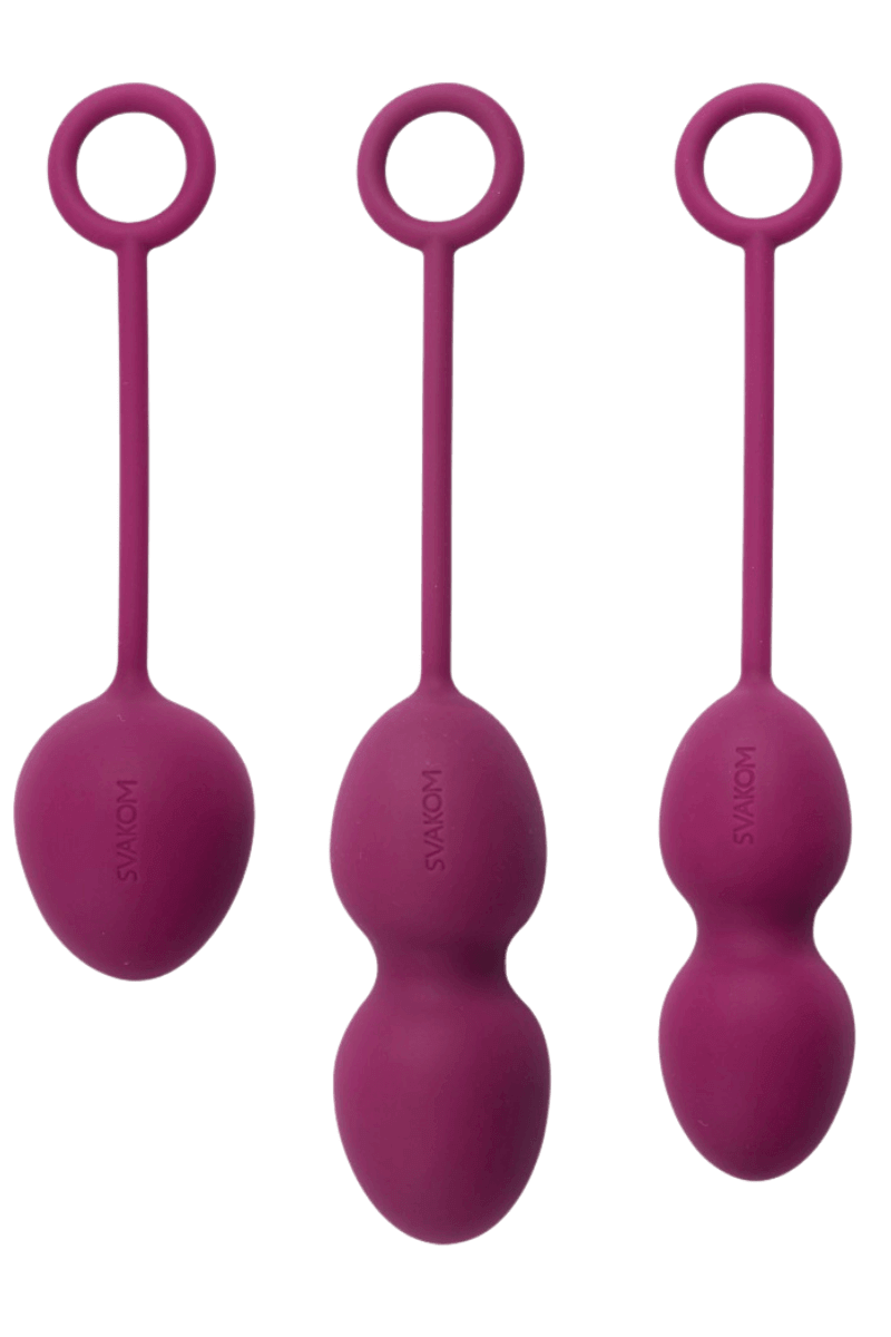 3er Set Liebeskugeln lila – 49g/75g/95g