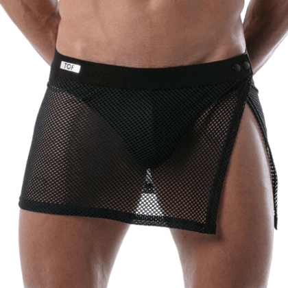 Herrensarong mit Netz schwarz Herrensarong mit Netz schwarz