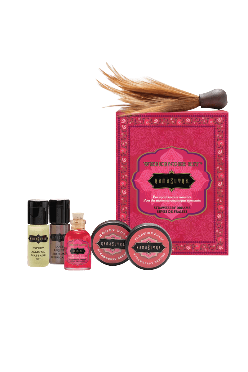6tlg. Massage Set Weekender Kit – Strawberry – Kama Sutra