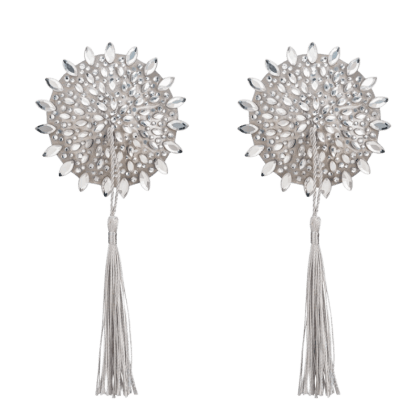 Nippelsticker mit Glitzersteinchen und Quasten Nippelsticker mit Glitzersteinchen und Quasten