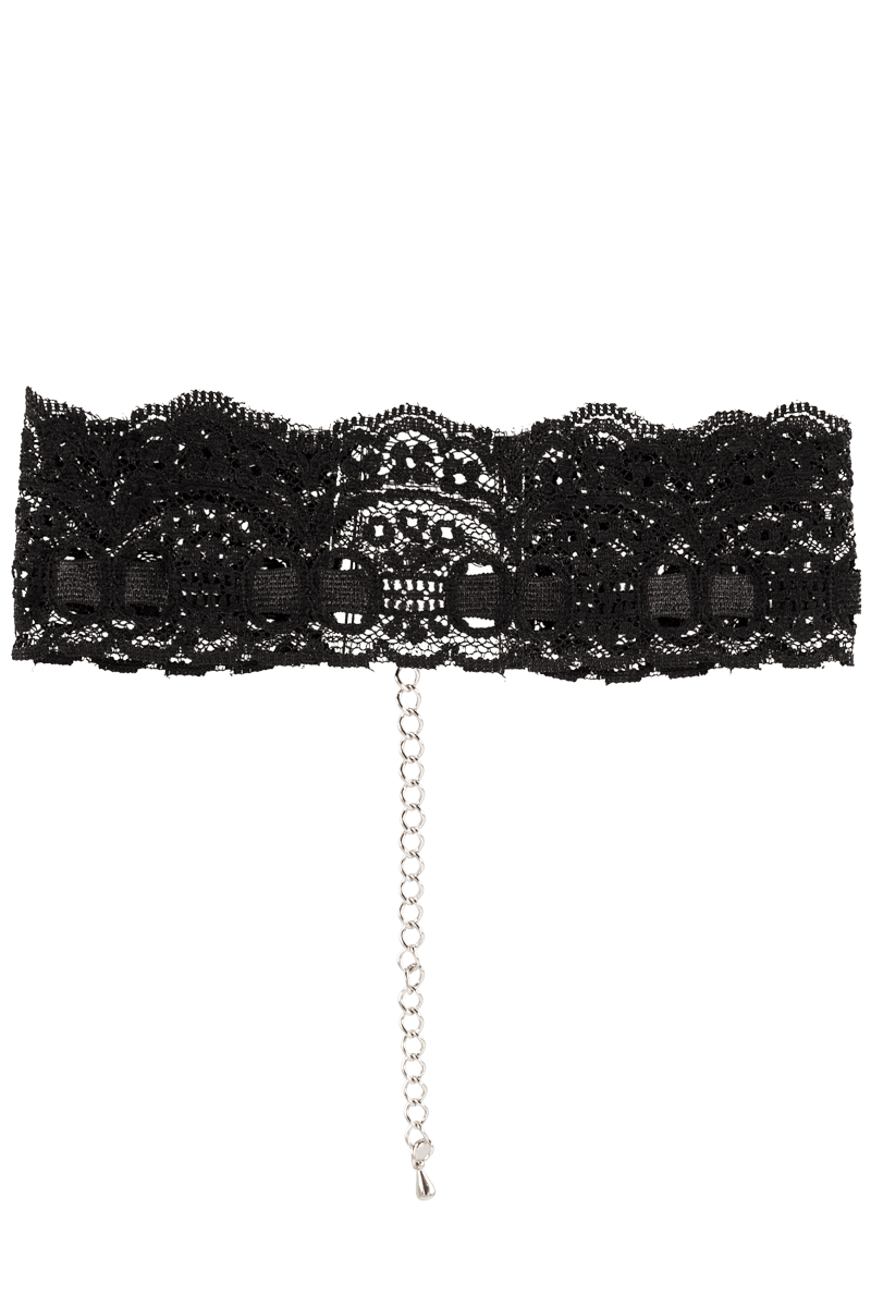 Spitzenhalsband mit Kettenverschluss