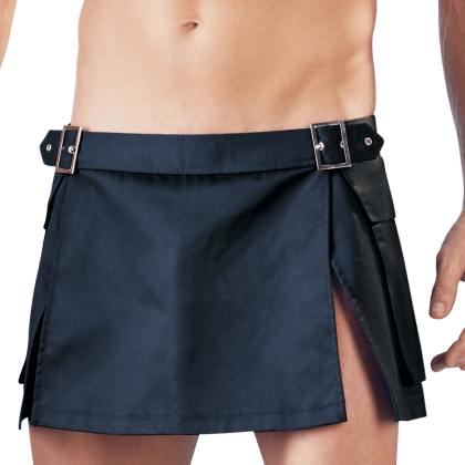 schwarzer Rock mit Schnallen schwarzer Rock mit Schnallen