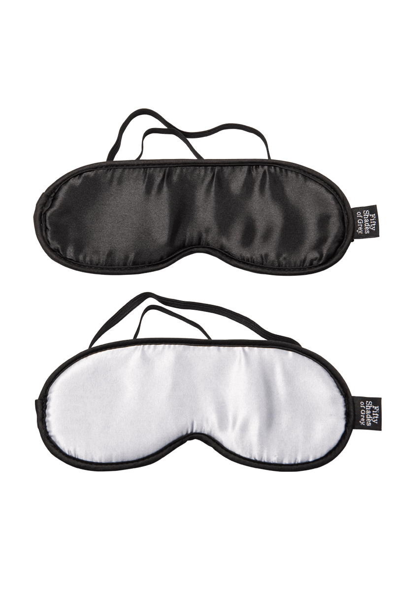 2 gepolsterte Satin-Augenmasken – Shades of Grey