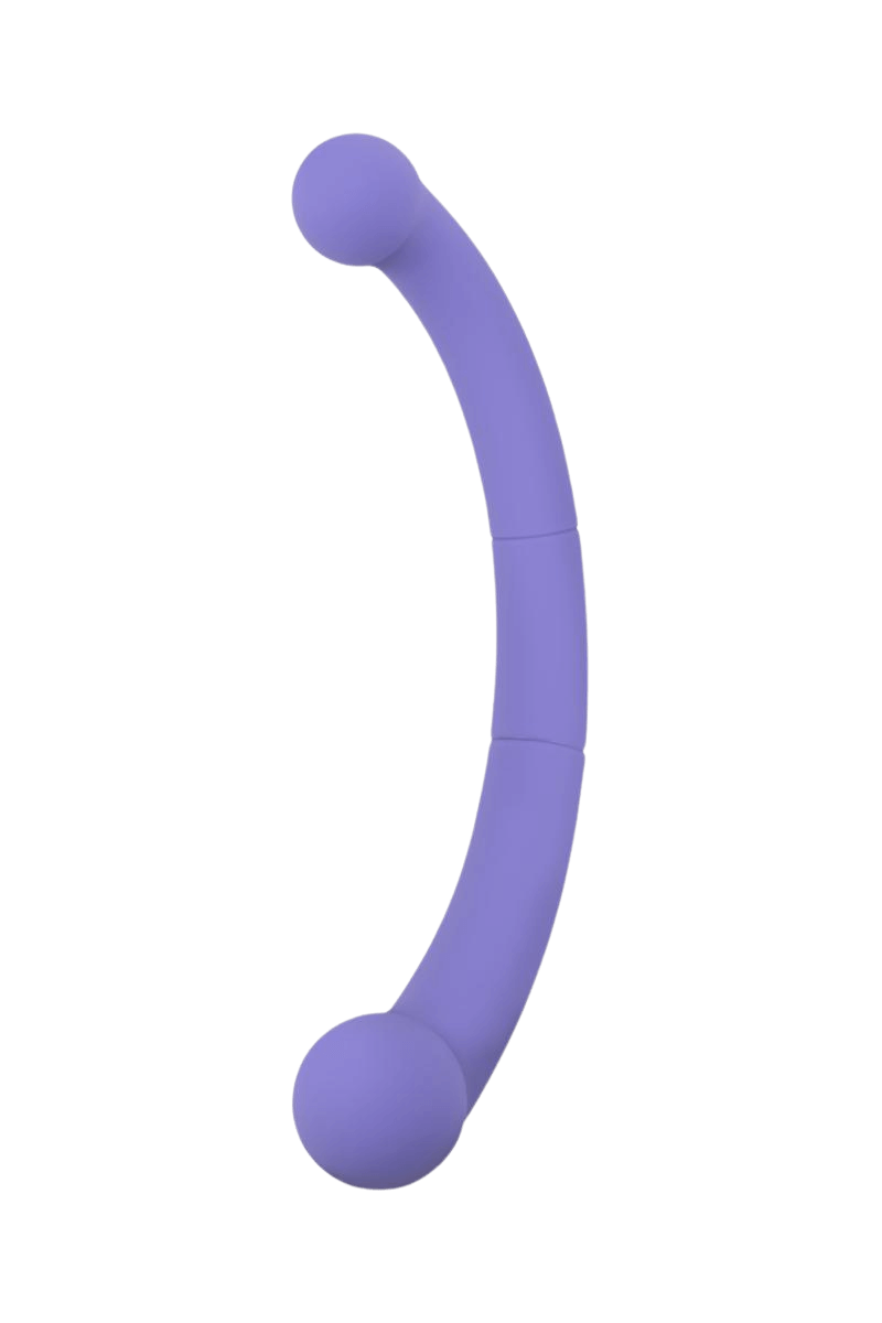 Doppel-Vibrator lila – 20,8 cm