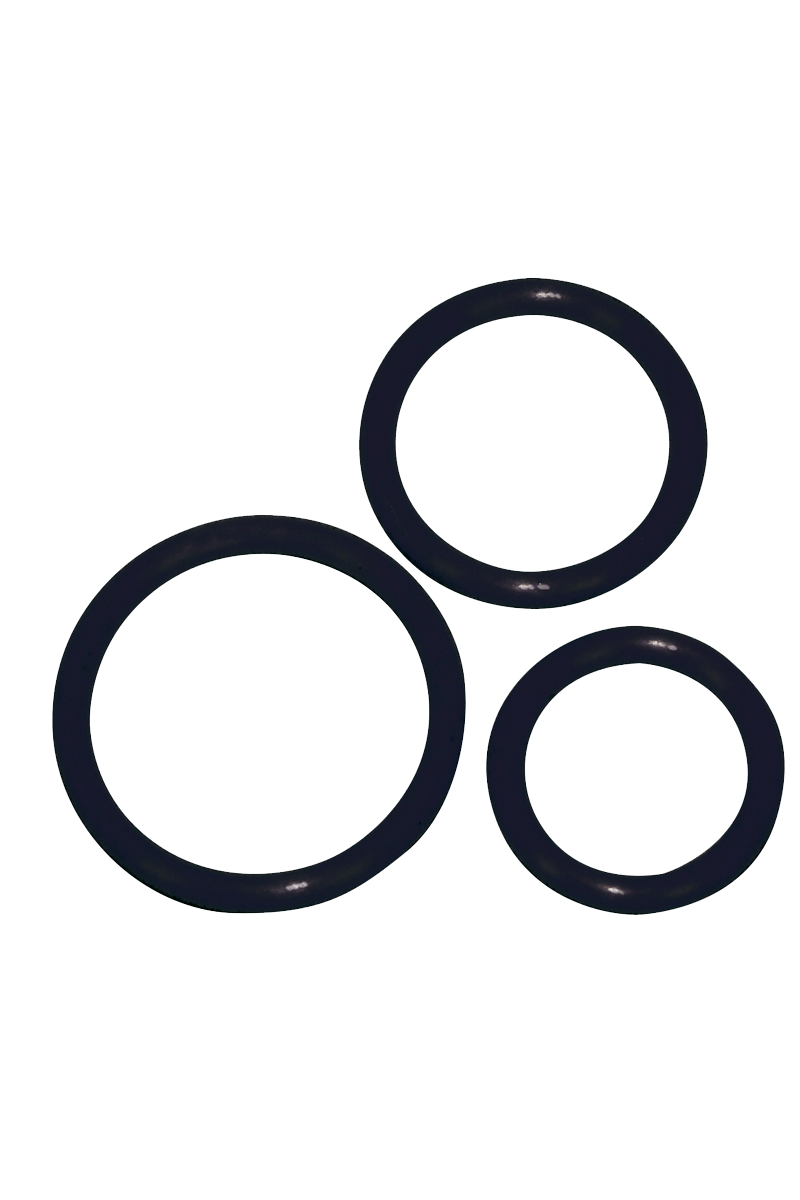 3tlg. Penisring-Set aus Silikon – Ø 3,2/4,2/5cm