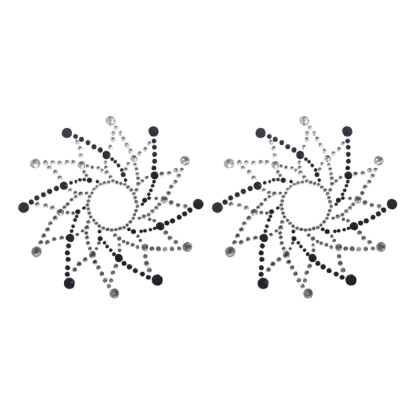 Nipple Sticker schwarz silber Nipple Sticker schwarz silber