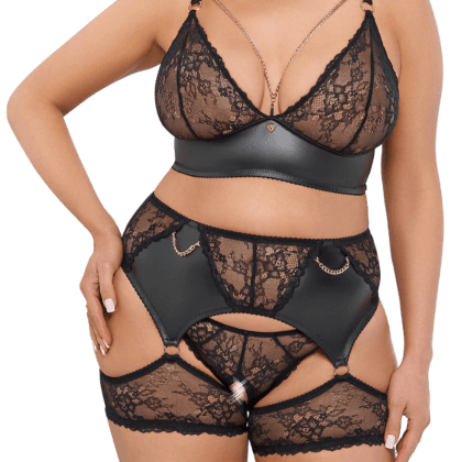 4tlg. Lingerie Set Plus Size 4tlg. Lingerie Set Plus Size