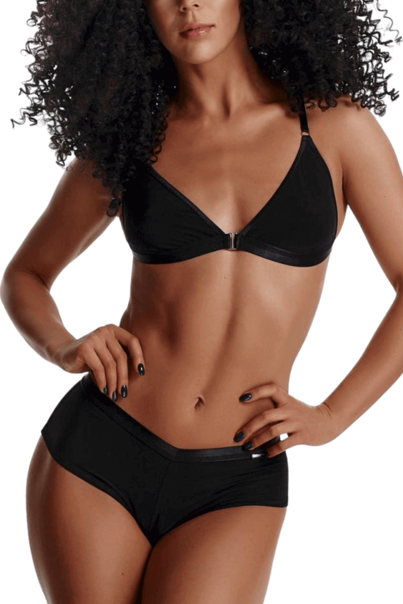 2tlg. Dessous Set black