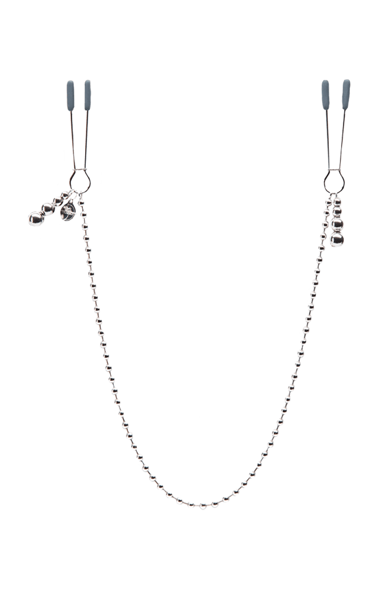 Verstellbare Shades of Grey – Nippelklemmenkette
