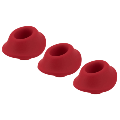 3er Pack Ersatzkappen – Womanizer® Premium 2 / Classic 2 / Starlet 3 – rot 3er Pack Ersatzkappen – Womanizer® Premium 2 / Classic 2 / Starlet 3 – rot