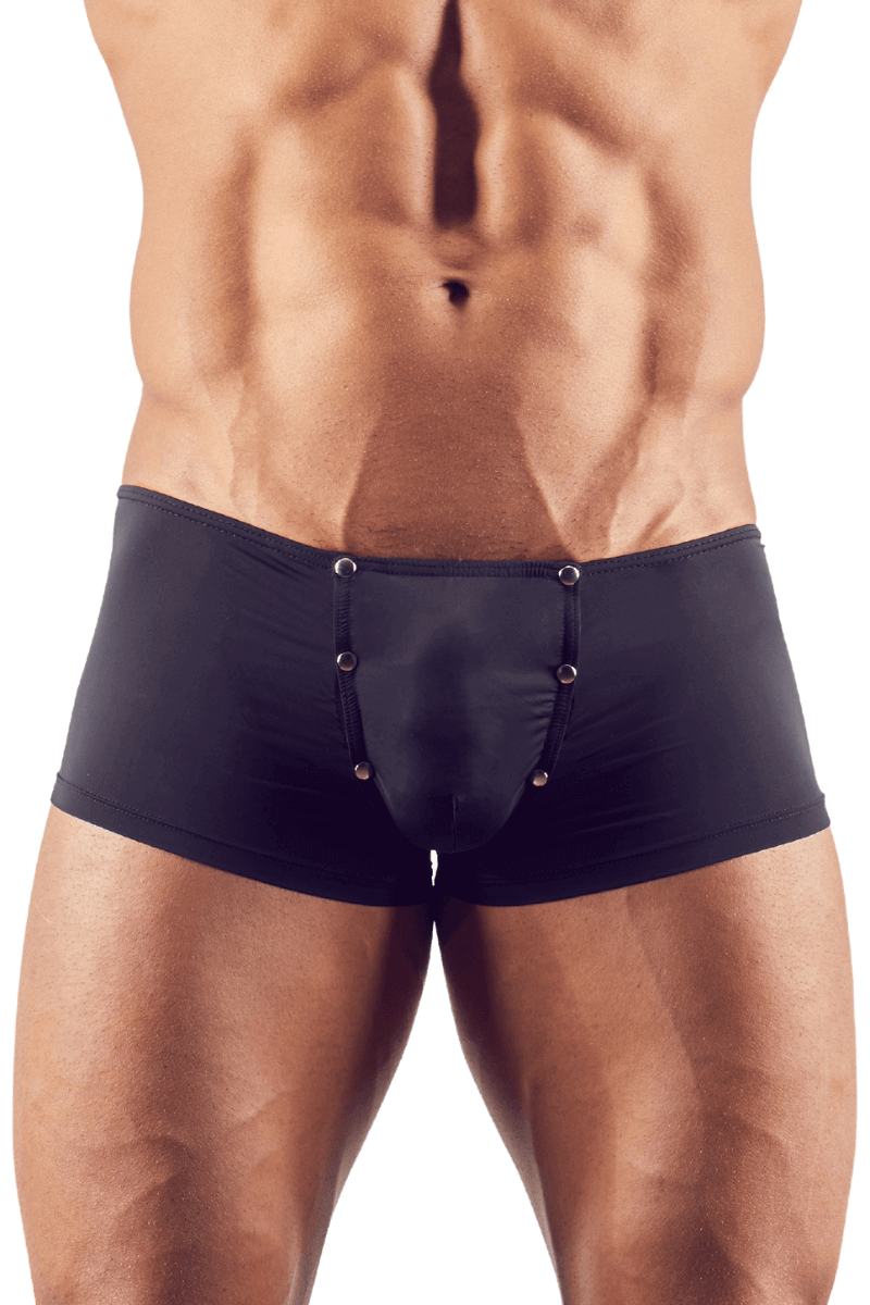 Pants in schwarz mit Druckknöpfen