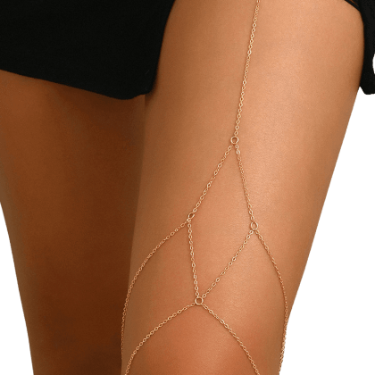 Oberschenkelschmuck – Ketten gold Oberschenkelschmuck – Ketten gold