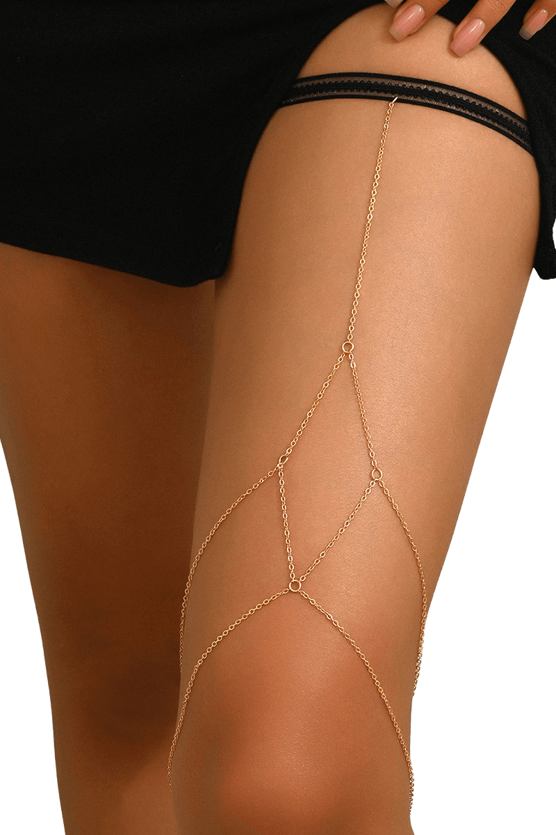 Oberschenkelschmuck – Ketten gold