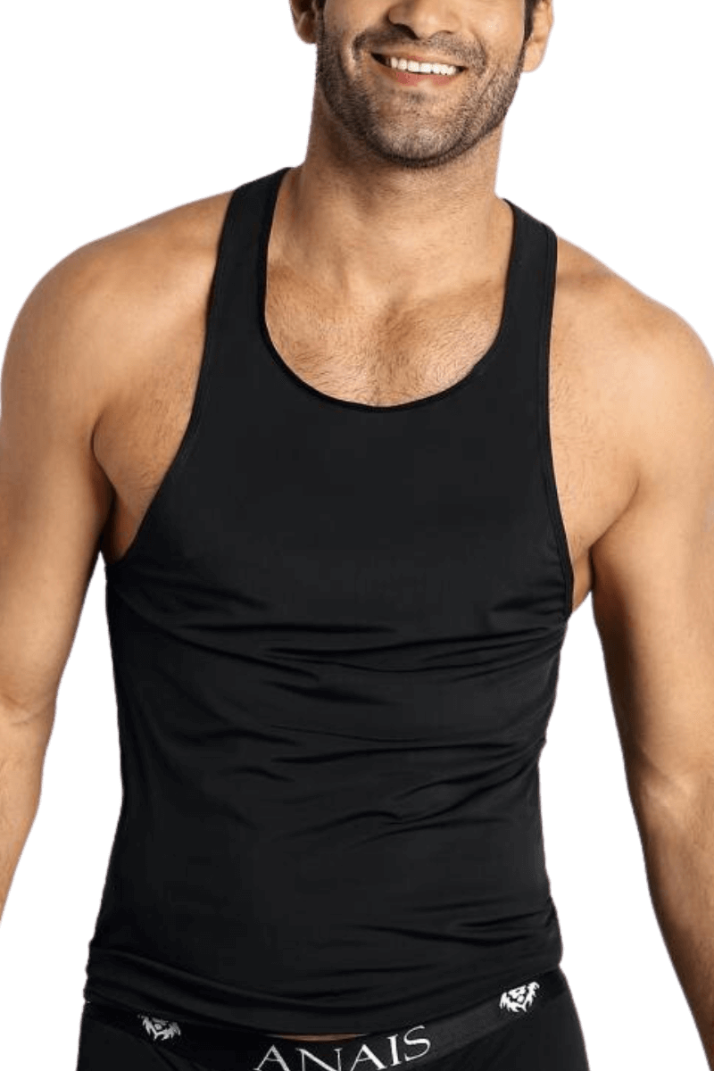 schwarzes Herren Tanktop