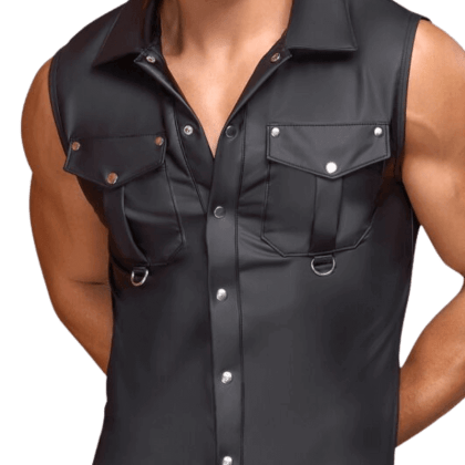 Mattlook-Shirt ärmellos Mattlook-Shirt ärmellos