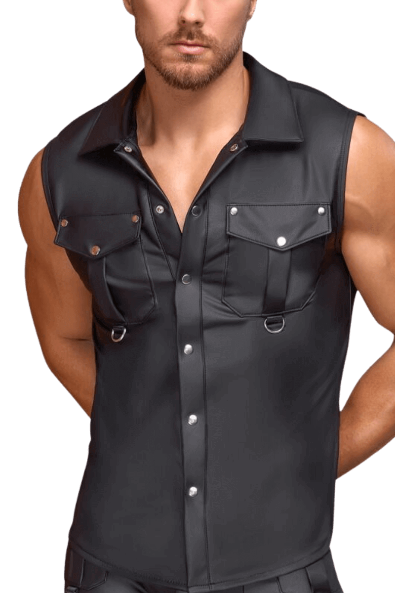 Mattlook-Shirt ärmellos