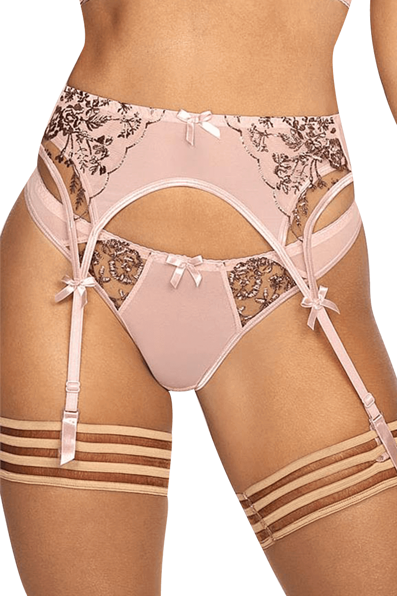 Strapsgürtel mit goldenen Stickereien