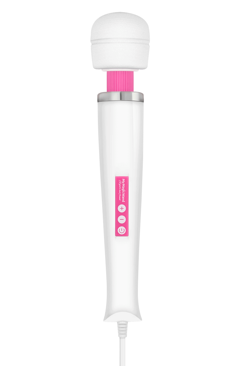 My Magic Wand Massagestab – 32cm – Kabelgebunden – weiß pink