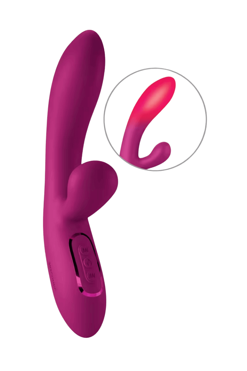 Rabbitvibrator mit Wärmefunktion – Ø 3,6 cm | 22 cm