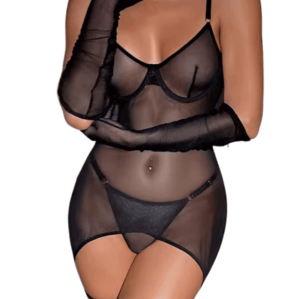 4tlg. Negligee-Set 4tlg. Negligee-Set