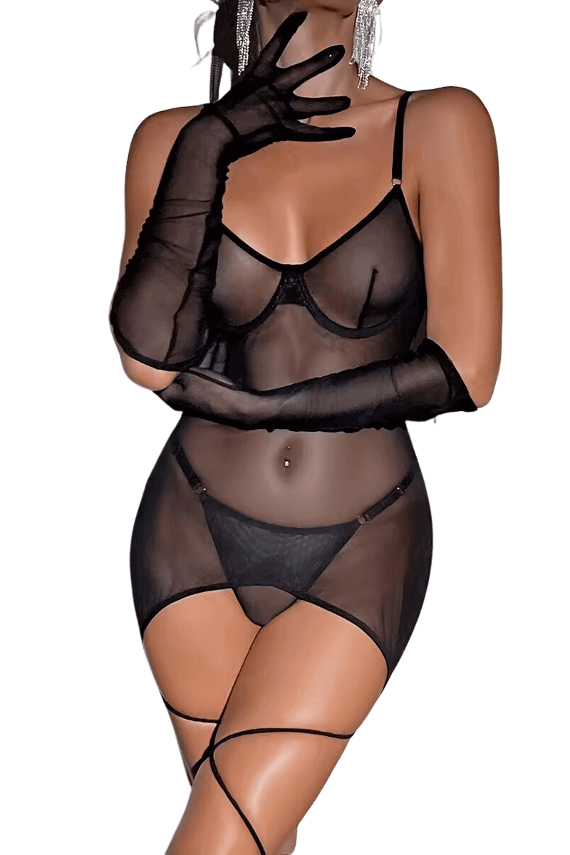 4tlg. Negligee-Set