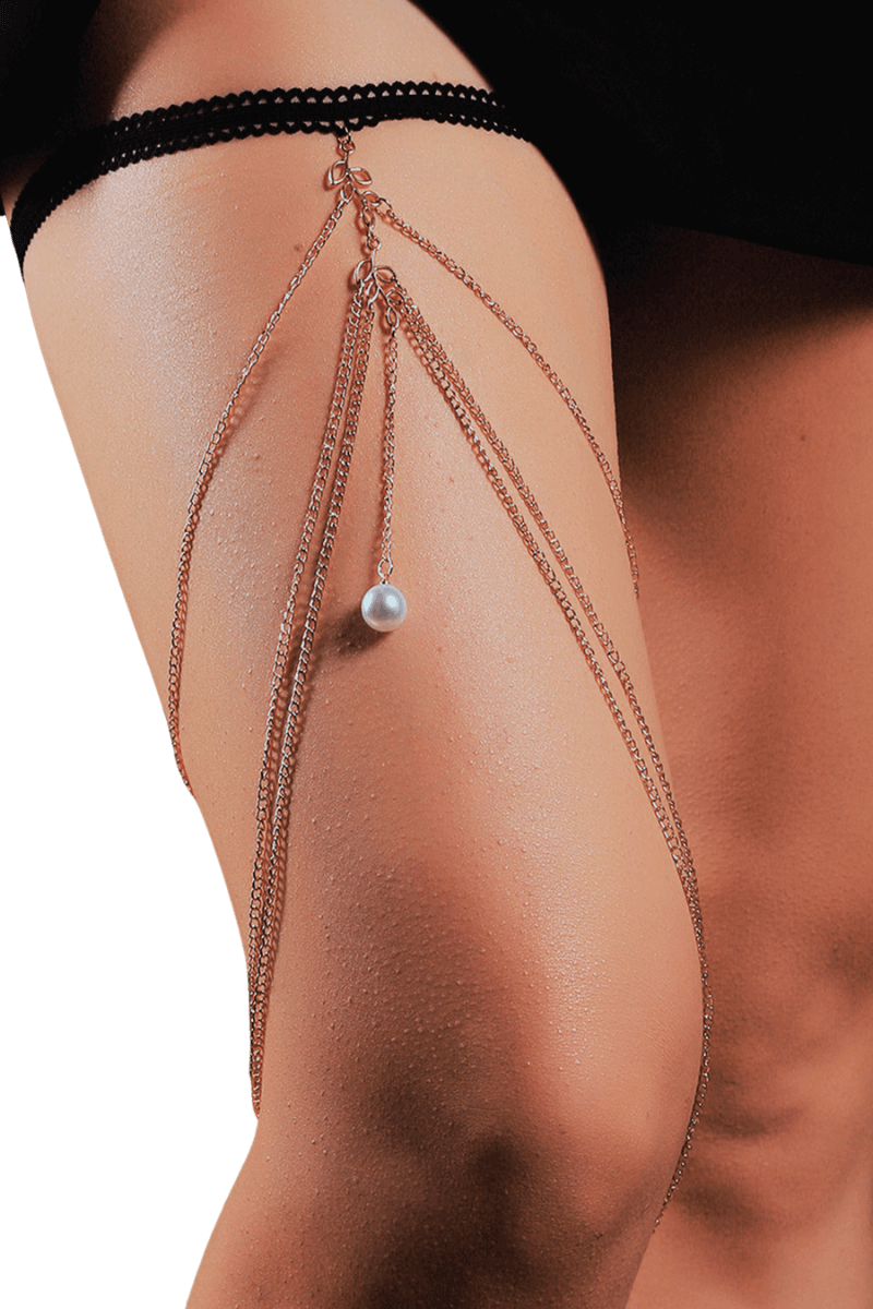 Oberschenkelschmuck silber