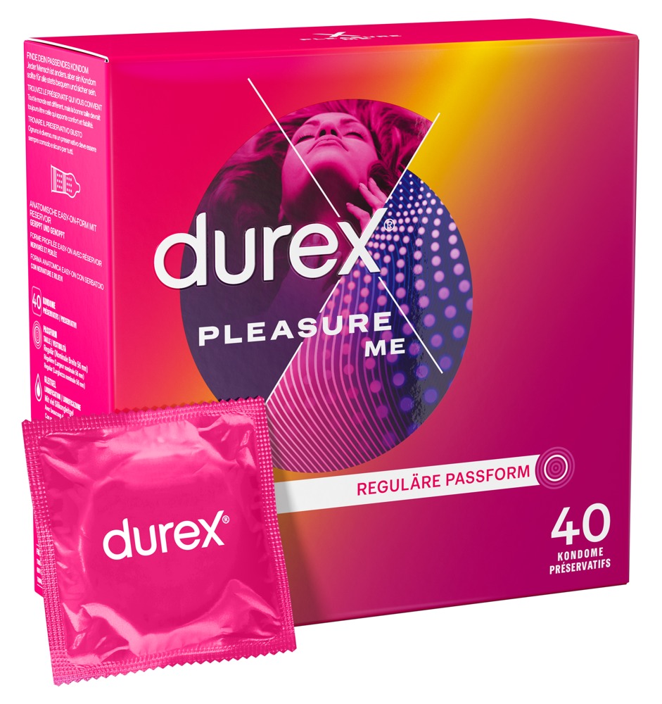 Kondome „Pleasure Me“ mit Noppen und Rillen