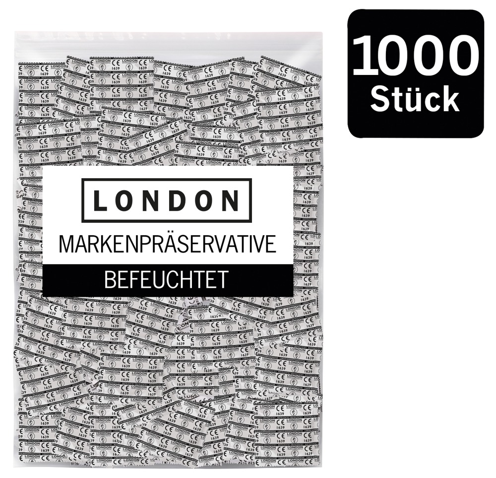 Kondome „LONDON feucht“ mit Beschichtung auf Silikonbasis