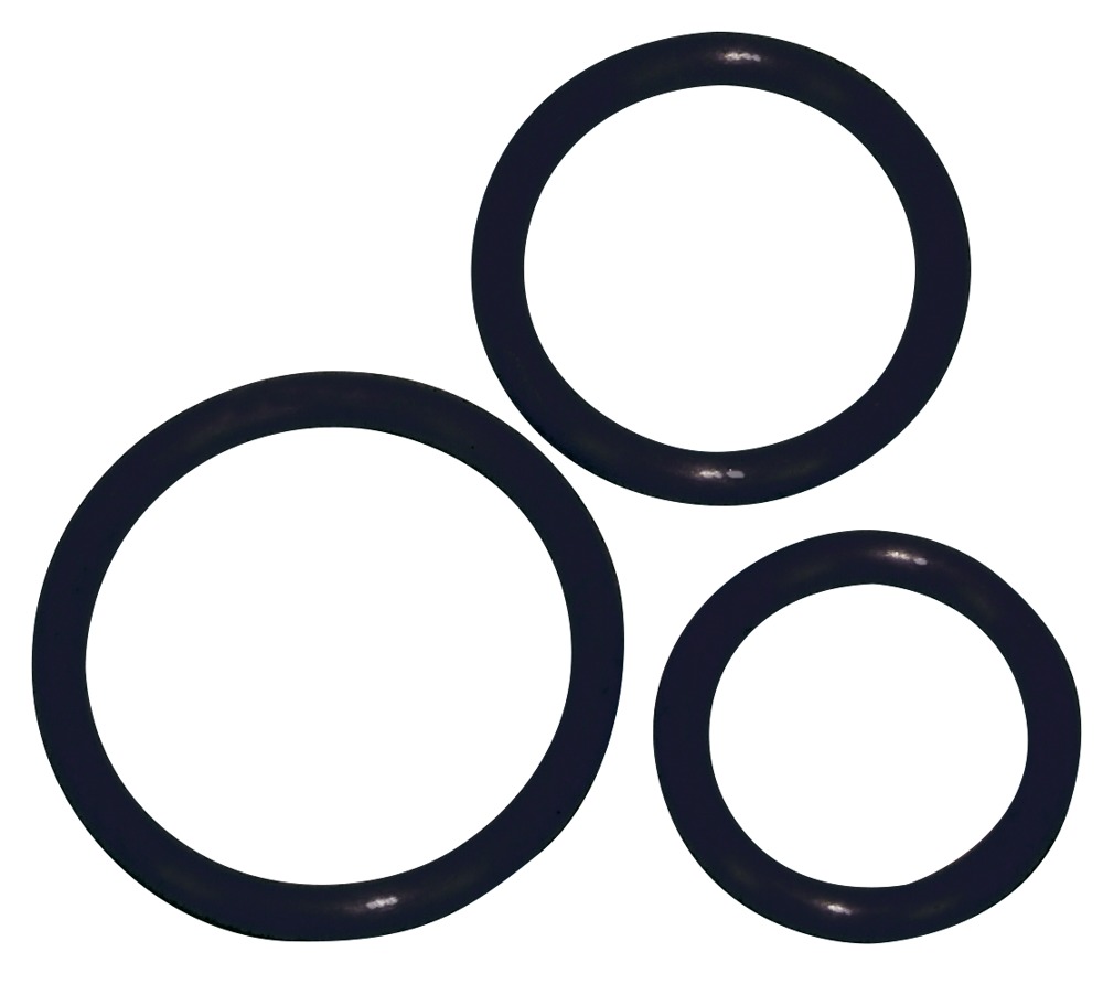 3-teiliges Penisringset „Silicone cock ring set
