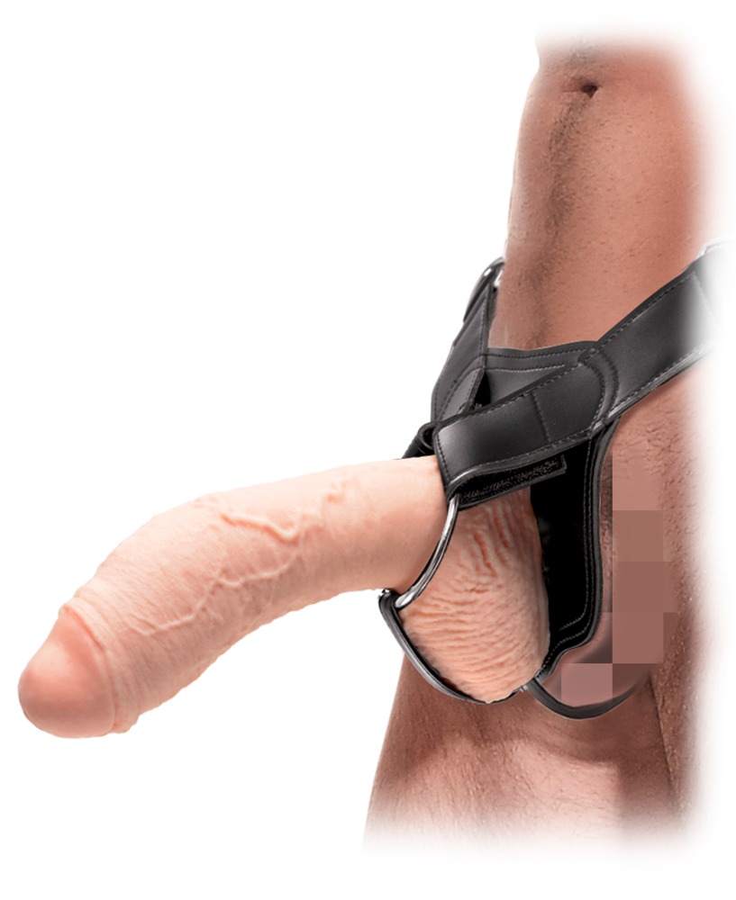 Umschnalldildo „Extreme Hollow Strap-On“, hohl, 26 cm