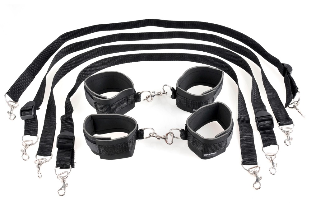Bettfessel-Set „Cuff & Tether Set“