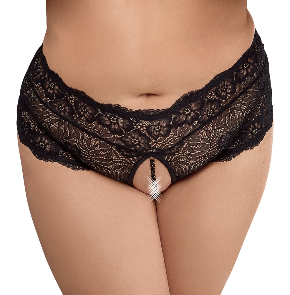 Slip ouvert aus weicher Stretch-Spitze