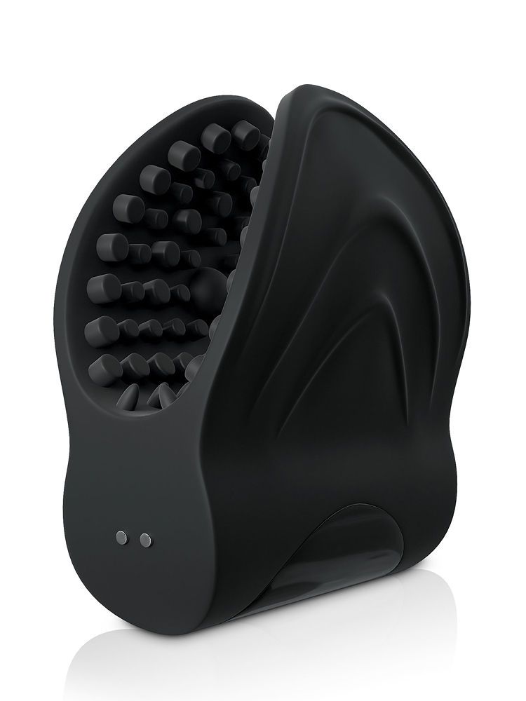 Sir Richards Vibrating Silicone Edging Trainer: Masturbator, schwarz