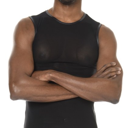 Patrice Catanzaro Adrien: Netz-Tanktop, schwarz (M) Patrice Catanzaro Adrien: Netz-Tanktop, schwarz (M)